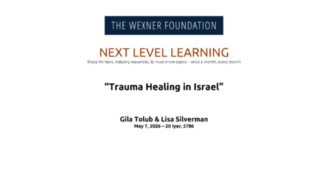 Trauma Healing in Israel with ICAR (Israel’s Collective Action for Resilience)